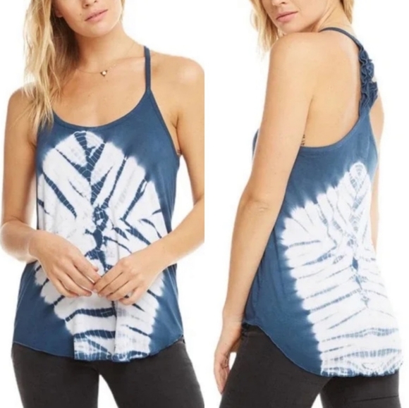 Chaser Ruffle T-Back Tank Top - Picture 1 of 9